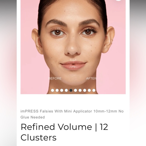 Kiss imPRESS No Glue Needed Black Lashes | 12 clusters - Bold and Refined - Picture 6 of 7